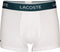 Lacoste Heren 3-pack Trunk - Comfortabel stretchkatoen - Zwart/Grijs/Wit (3-pack)