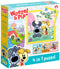 Bambolino Toys Woezel & Pip - 4 in 1 puzzel - 4, 6, 9 en 16 stukjes - geschikt vanaf 3 jaar (4 puzzels)