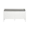 SoBuy FSR63-II-W - Entreebank - Witte schoenenkast met opbergbank - 91 cm breed