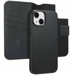Accezz iPhone 14 - Leather Bookcase 2-in-1 voor MagSafe - Zwart