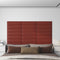vidaXL - Wandpanelen - 12 - st - 1,08 - m² - 60x15 - cm - kunstleer - wijnrood