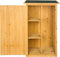 TecTake - Houten tuinkast Taman - Vlak dak - Afm. 75 x 56 x 118 cm - 404565