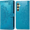 iMoshion Hoesje Geschikt voor Samsung Galaxy S24 Plus Hoesje Met Pasjeshouder - iMoshion Mandala Bookcase - Turquoise