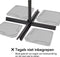 Brixy Zweefparasol - 300CM - Waterdicht - Verstelbare Hoogte - Antraciet