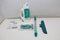 Leifheit Dry & Clean - raamzuiger met inwasser en steel - 43 cm - Turquoise