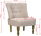 vidaXL Franse stoelen 2 st stof crème