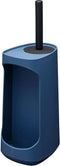 Tiger Tess - Toiletborstelhouder - Flexibel met opbergvak - Blauw / Zwart