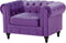 CHESTERFIELD - Woonkamerset - Paars - Fluweel