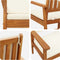 vidaXL - Tuinstoelen - 2 - stuks - met - kussens - in - massief - acaciahout