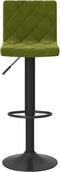vidaXL - Barkrukken - 2 - st - fluweel - lichtgroen