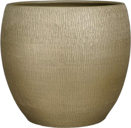 Mica Decorations Morgan Bloempot - 38x38x35 cm - Terra - Donkergroen