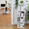 Draaibare boekenkast - 4 etages - 125,5 x 39 x 39 cm - wit