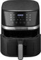 Olievrije friteuse - ARTHUR MARTIN - Airfryer 6,6 L - 1600 W - Touchscreen - 7 presets - Zwart