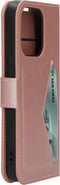 Mobiparts Classic Wallet Case - Flip Cover - Ruimte voor pasjes - Roze (iPhone 14 Pro)