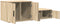 vidaXL - Opbergkast - Sonoma - Eik - 108x41x40 - cm - van - Houtcomposiet
