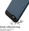 imoshion Hoesje Geschikt voor iPhone SE (2022) / SE (2020) / 8 / 7 Hoesje - Ruimte voor 2 pasjes - imoshion Backcover met pasjeshouder - Donkerblauw