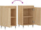 vidaXL - Dressoir - 40x35x70 - cm - bewerkt - hout - sonoma - eikenkleurig