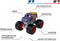 majorette monster rockerz color changers - bruin