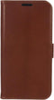 Valenta iPhone 12 Mini - Book Case - Handgemaakt - Bruin Cognac