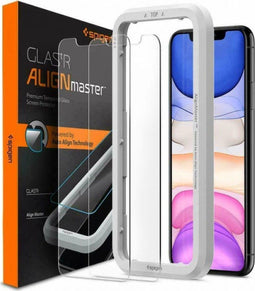 Spigen iPhone 11 / XR - Glas.tR AlignMaster - 9H gehard glas met montage frame (2 stuks)