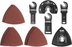 Einhell 49708950 - Accessoireset multitool - 17 opzetstukken voor houtbewerking en schuren (1 set)