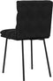 vidaXL - Eetkamerstoelen - 2 - st - fluweel - zwart