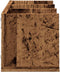 vidaXL - Cd-wandschap - 75x18x18 - cm - bewerkt - hout - oud - houtkleurig