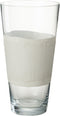 J-Line vaas Delph - glas - transparant/wit - small - 35 cm hoog