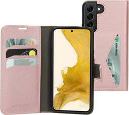 Mobiparts Galaxy S22 - Classic Wallet Case - Ruimte voor pasjes - Roze
