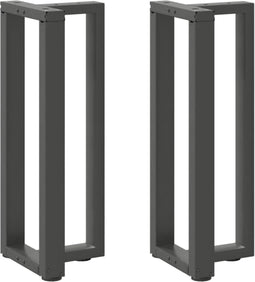vidaXL - Console - tafelpoten - 2st - T-vormig - 25x28x(72-73)cm - staal - antraciet