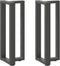 vidaXL - Console - tafelpoten - 2st - T-vormig - 25x28x(72-73)cm - staal - antraciet