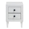 Coast Nachtkastje - Bijzettafel 40x40x55 cm - 2 Lades - Wit