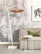 GOOD&MOJO Vloerlamp Tanami - Bamboe Wit/Rotan - 78x55x176cm - Modern - Staande lampen voor Woonkamer - Slaapkamer