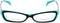 Ladies'Spectacle frame Alexander McQueen AMQ-4163-R2K Black Turquoise
