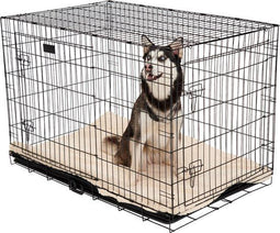 Brixy Hondenbench - Bench Voor Honden - Maat XXL - Opvouwbaar - 122 x 76 x 84 CM - 2 Deuren - Zwart