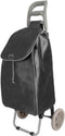 Metaltex - Boodschappentrolley - Boodschappenwagen - 45L Inhoud - Met Afneembare Waterbestendige Nylon Tas - Zwart