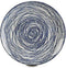 Platt tallrik Strepen Porselein Blauw Wit (24 x 2,8 x 24 cm)
