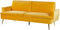 VETTRE - Slaapbank 3-zits - Geel - Fluweel