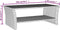 vidaXL - Salontafel - 100x50x40 - cm - poly - rattan - zwart