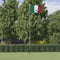 vidaXL - Vlag - met - vlaggenmast - Italië - 6,23 - m - aluminium