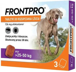 FRONTPRO Flea and tick Tablets for Dog (25-50 kg) - 3X 136mg
