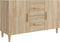 vidaXL - Dressoir - 100x36x60 - cm - bewerkt - hout - sonoma - eikenkleurig