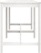 vidaXL Tuintafel 203,5x90x110 cm massief grenenhout wit