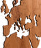 MiMi Innovations® Exclusieve Houten Wereldkaart - Muurdecoratie - Wanddecoratie - Muursticker - 130x78 cm/51.2x30.8 inch - Sapele