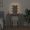 vidaXL - Kaptafel - met - LED-verlichting - - - Grijs - Sonoma - 102x33x135 - cm