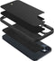Spigen ACS04946 - iPhone 14 Plus - Soft case - Vegan leer - MagSafe - Zwart