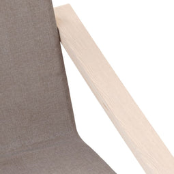 vidaXL Relaxstoel stof taupe
