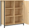 vidaXL - Dressoir - 70x30x80 - cm - bewerkt - hout - sonoma - eikenkleurig