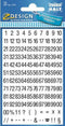 Avery Etiketten cijfers en letters 1-100, 2 blad, zwart op wit