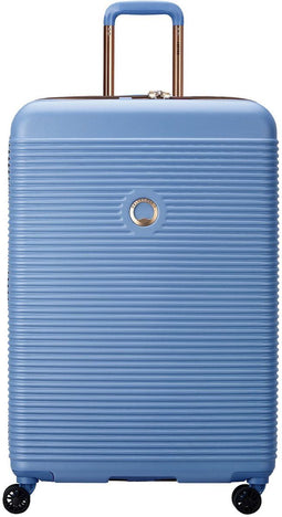 Delsey Freestyle - Reiskoffer 76 cm - 104L - SECURITECH® ritssluiting - Blauw met Goudkleurige Accenten
